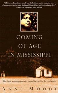 Coming of age in Mississippi book cover