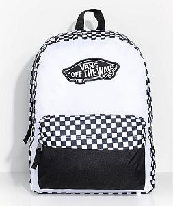 black and white checkered vans bag